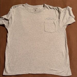 Salt Life Light Gray Pocket Tee